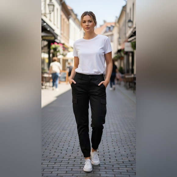 Banana Republic Pants - Banana Republic Women's Black Cargo Pants